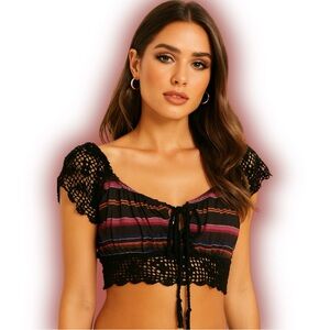 🎉❗️SALE❗️🎉 NWOT Free People Women’s Crochet Crop top